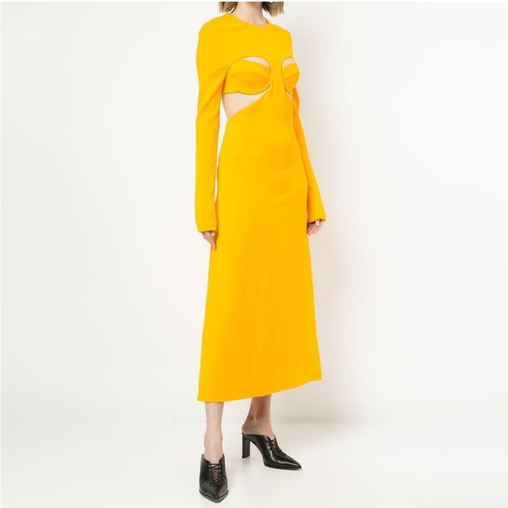 DION LEE YELLOW DRESS